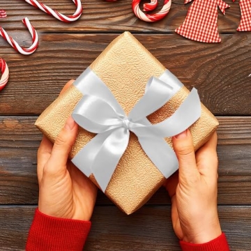 Versatile White Satin Ribbon for All Occasions 25 Yards