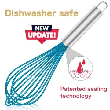 OYV Silicone Whisk Set - Non Scratch & Durable Cookware