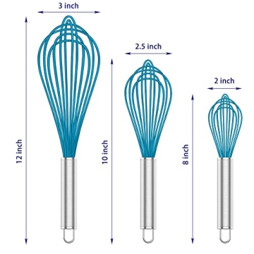 OYV Silicone Whisk Set - Non Scratch & Durable Cookware