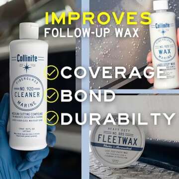 Collinite No. 920 Fiberglass Marine Cleaner, 16 Fl Oz - 2 Pack