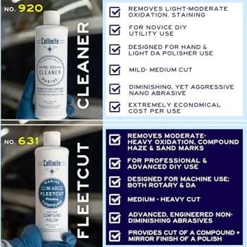 Collinite No. 920 Fiberglass Marine Cleaner, 16 Fl Oz - 2 Pack