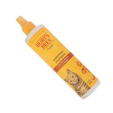 Burt's Bees for Pets Waterless Cat Grooming Spray with Shea Butter and Honey, 2pk, 99.3% Natural Ori...