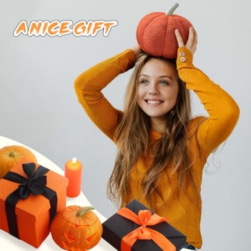 Eoieov Cute 3D Pumpkin Pillows for Home Decor