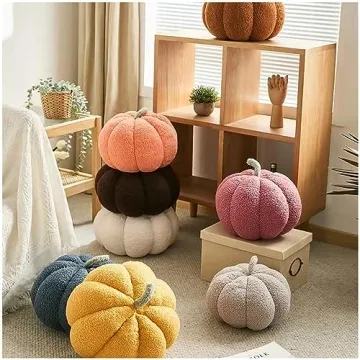 Eoieov Cute 3D Pumpkin Pillows for Home Decor