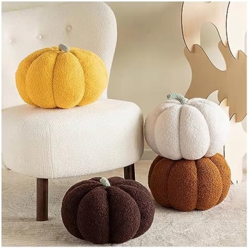 Eoieov Cute 3D Pumpkin Pillows for Home Decor