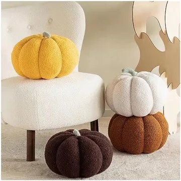 Eoieov Cute 3D Pumpkin Pillows for Home Decor