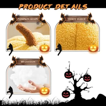 Eoieov Cute 3D Pumpkin Pillows for Home Decor