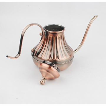 NWFashion Copper Gooseneck Coffee Kettle for Perfect Pouring