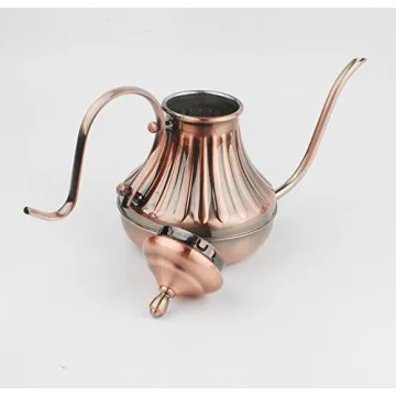 NWFashion Copper Gooseneck Coffee Kettle for Perfect Pouring