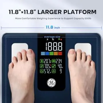 GE Smart Body Weight Scale: Accurate Health Analyzer 500lbs