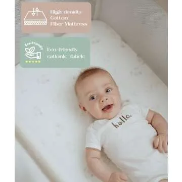 Fodoss Baby Bassinets Bedside Sleeper - All Mesh Bedside Bassinet with Wheels, 7 Height Adjustable Baby Bassinet for Infants, Beige