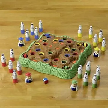 Educational Insights Bunny Hop: Memory & Color Recognition Preschool & Toddler Game, 2-4 Players, Gift for Kids Ages 4+