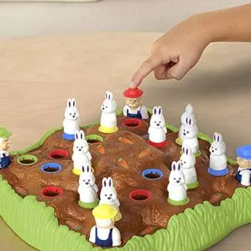 Educational Insights Bunny Hop: Memory & Color Recognition Preschool & Toddler Game, 2-4 Players, Gift for Kids Ages 4+