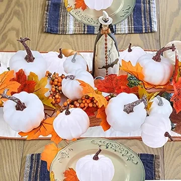 TGOOD 55 Pcs Artificial Pumpkins for Festive Decor