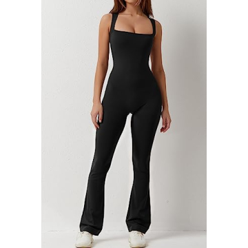 Stylish QINSEN Black Jumpsuit for Women - Flattering & Comfortable