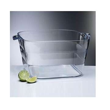 Prodyne Big Square Party Beverage Tub, Clear