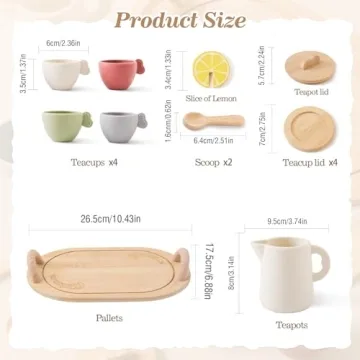 Ikubigu Fun Toy Tea Set - Perfect for Creative Tea Parties!