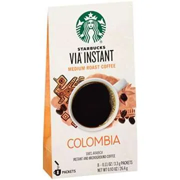 Starbucks VIA Colombia Coffee, 8ct (Pack of 6)