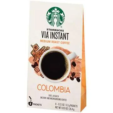 Starbucks VIA Colombia Coffee, 8ct (Pack of 6)