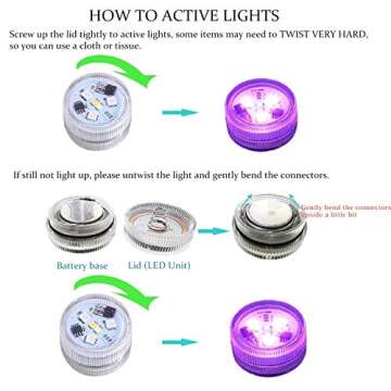 KUCAM Mini LED Tea Lights with Remote Control for Home Parties