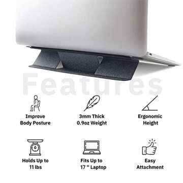 MOFT Compact Adhesive Laptop Stand - Ergonomic & Portable for All Laptops