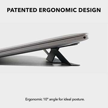 MOFT Compact Adhesive Laptop Stand for Ergonomic Use