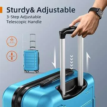 Stylish SHOWKOO 4-Piece Expandable Luggage Set