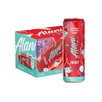 Alani Nu Cherry Slush Energy Drink - 200mg Caffeine, Low Calorie, 12 Count
