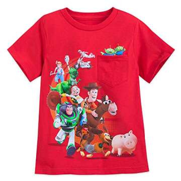 Disney Toy Story 4 Cast T-Shirt for Boys - Colorful Fun