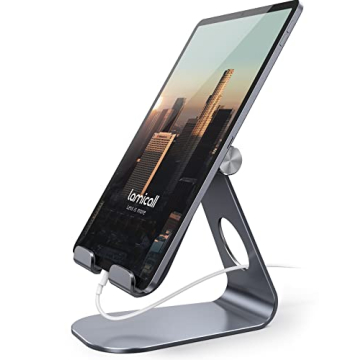 Lamicall Adjustable Tablet Stand - Perfect for All Tablets and Smartphones