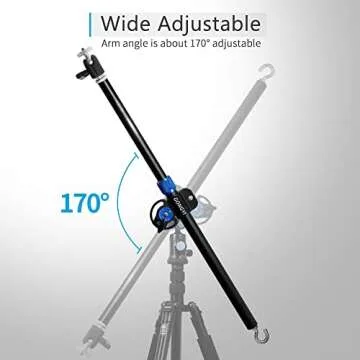 Gongyi CM80 Adjustable Tripod Boom Arm for Quick Shots