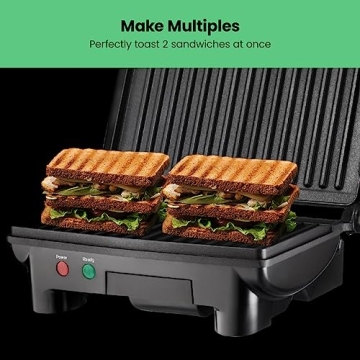 Chefman Electric Panini Press Grill for Perfect Sandwiches