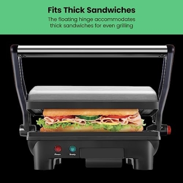 Chefman Electric Panini Press Grill for Perfect Sandwiches