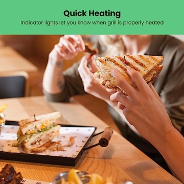 Chefman Electric Panini Press Grill for Perfect Sandwiches