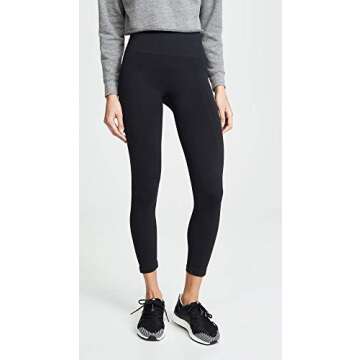 Yummie womens High Waist Tummy Shaping Legging Hosiery, Black, Large-X-Large US