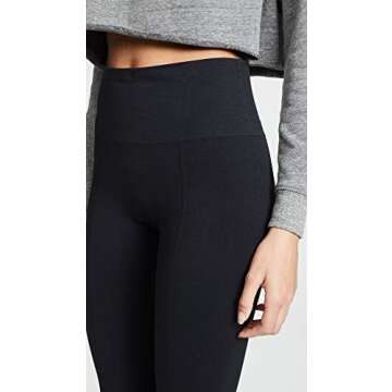 Yummie womens High Waist Tummy Shaping Legging Hosiery, Black, Large-X-Large US