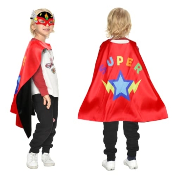 D.Q.Z Superhero Capes and Masks for Kids - Dress Up Fun