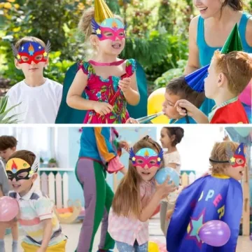 D.Q.Z Superhero Capes and Masks for Kids - Dress Up Fun
