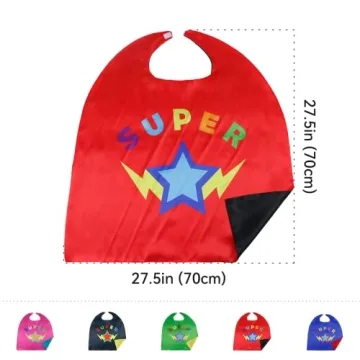 D.Q.Z Superhero Capes and Masks for Kids - Dress Up Fun