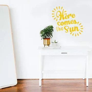 Vinyl Wall Art Decal Here Comes The Sun - 22 x 23