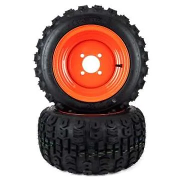 (4) All Terrain Tire Assemblies 26x12.00-12 18x8.50-10 Fits Kubota BX Series K2561-17100 K2581-18420