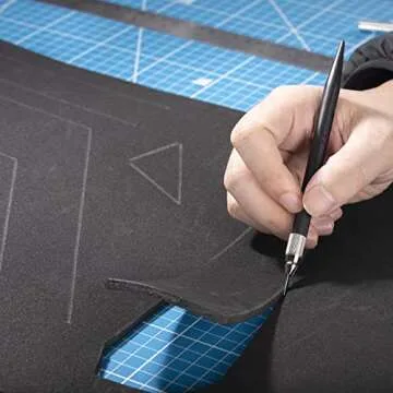 MEARCOOH Black EVA Foam Roll 2mm for Cosplay & Crafts