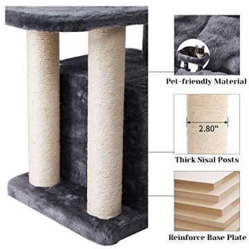 IBUYKE Cat Tree Tower Condo Furniture for Cats 30.7"