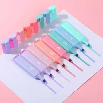 Mr. Pen- Highlighter Marker, 8 Pack, Morandi Colors, Chisel Tip, Cute Pastel Highlighter Set, Assorted Colors