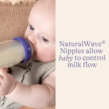 Lansinoh Anti-Colic Glass Baby Bottles 8oz - 4 Count