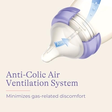 Lansinoh Anti-Colic Glass Baby Bottles 8oz - 4 Count