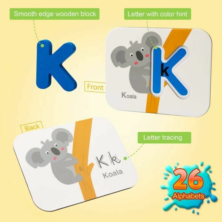 Coogam Flash Cards Set for Numbers and Alphabets