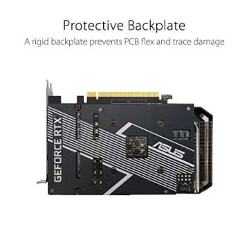 ASUS Dual NVIDIA GeForce RTX 3050 OC Edition Gaming Graphics Card - PCIe 4.0, 8GB GDDR6 Memory, HDMI 2.1, DisplayPort 1.4a, 2-Slot, Axial-tech Fan Design, 0dB Technology, Steel Bracket