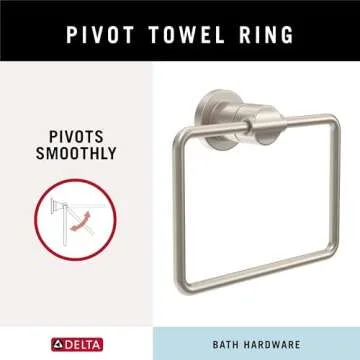 Delta Nicoli Hand Towel Holder with SpotShield Technology