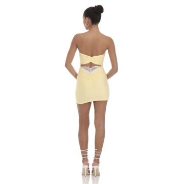 Chic Strapless Sequin Butterfly Bodycon Dress for Parties